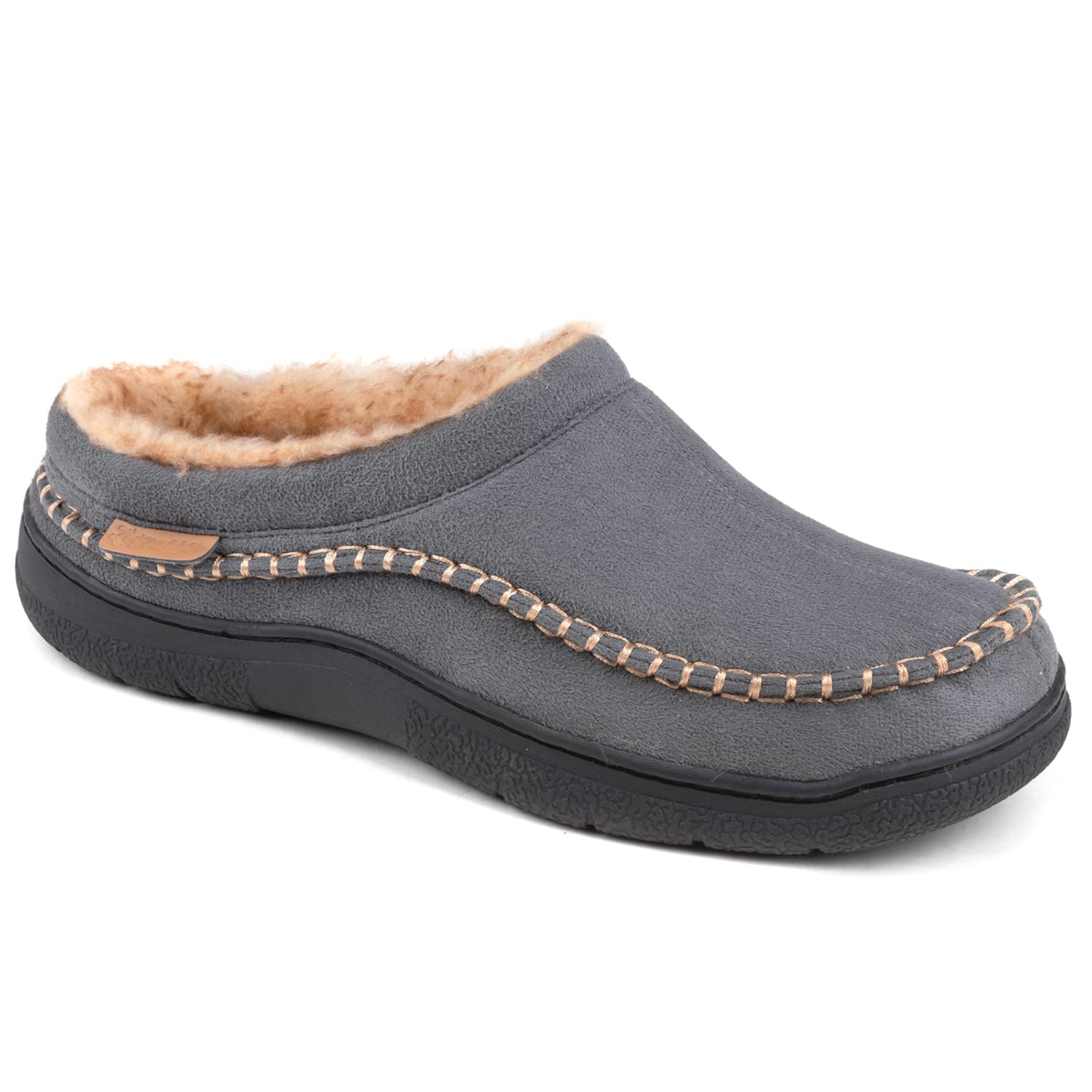 🔥🚀 Hot Sale! Limited Stock!🚀 👟Men's Daily Non-Slip Warm Plush Wide Toe Slip-On Loafers Slippers
