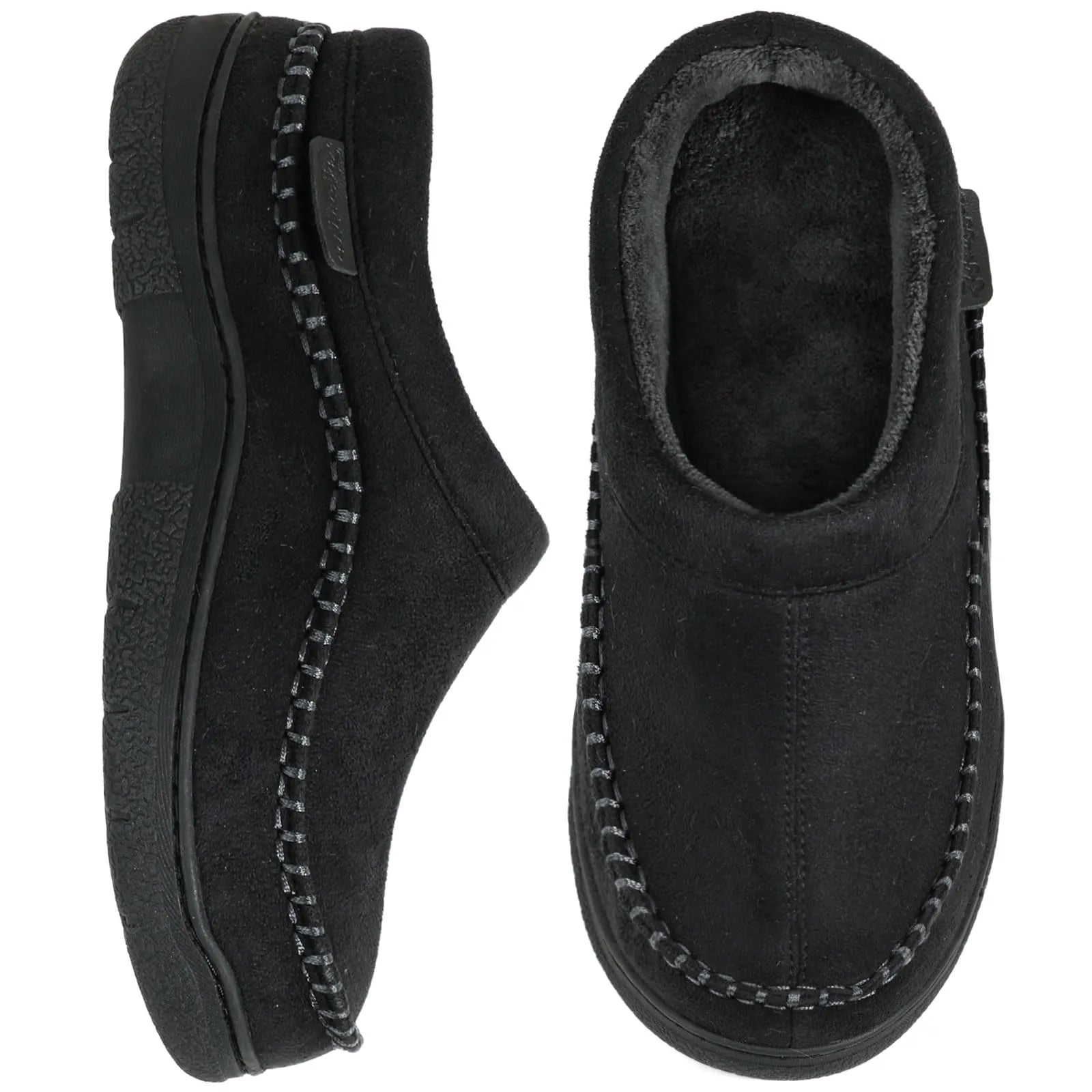 🔥🚀 Hot Sale! Limited Stock!🚀 👟Men's Daily Non-Slip Warm Plush Wide Toe Slip-On Loafers Slippers