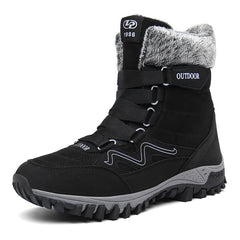 (Limited Time 49% Discount Event) Men's Orthopedic Arch Support Wide Toe Snow Boots Non-slip Waterproof Cold Warm Hiking Boots