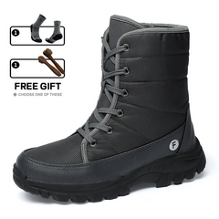 (Limited Time 70% Discount Event) Men's 2024 Winter New Ankle Support Wide Toe Snow Boots Orthopedic Arch Support Warm Anti-puncture Waterproof Non-slip Hiking Boots