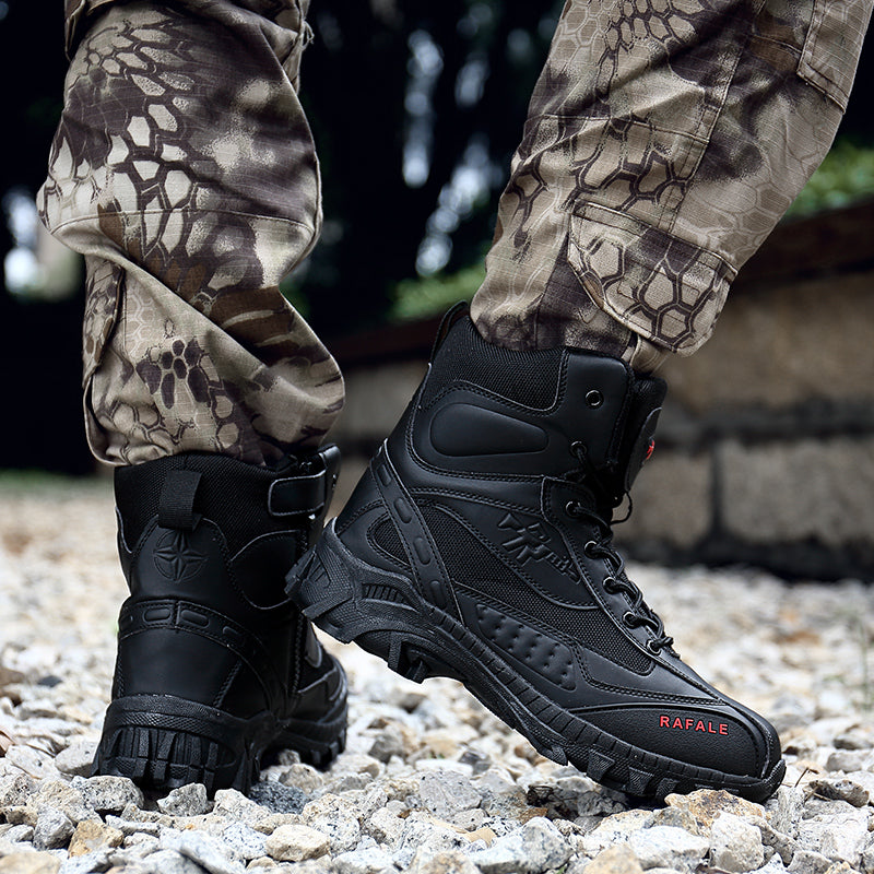 (🛒BLACK FRIDAY SPECIAL-70%OFF)Men's  Winter Anti-Puncture Wide Toe Combat Boots Waterproof Non-Slip Orthopedic Support Work Boots